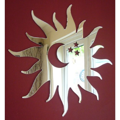 Sun, Moon & Stars Mirror 35cm Funky Acrylic Mirrors