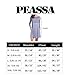 Peassa Womens Plain Long Sleeve Pockets Casual Swing T shirt Dress Green M