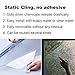 Bloss 3D No Glue Static Cling Glass Window Films, Self-Adhesive Glass Films Decorative Privacy Heat Control Anti UV for Home/Office,17.7-78.7 Inches