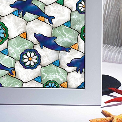Bloss dolphin window film decorative privacy window fil…