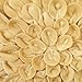 Brentwood Starburt Petals 16-Inch Pillow, Gold