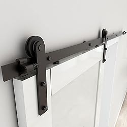 CCJH 6FT Heavy Duty Sturdy Sliding Barn Door