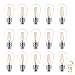 Brightech Ambience PRO LED S14 2 Watt Soft White 2500K Dimmable Bulb - Equal To 20-25W Incandescent Bulbs - Outdoor String Lights - Edison-inspired Exposed Filaments Design- 15 Pack - E26 Base