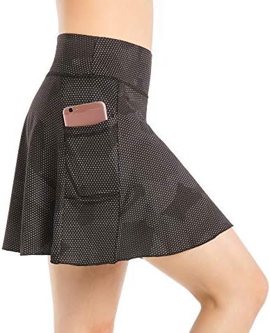 Nidalee Women's Pocket Tennis Skort Pleated Beach Swimming Golf Skirts