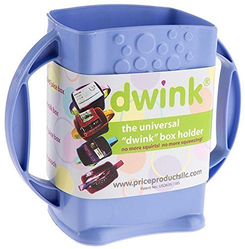 Dwink Universal Juice Pouch Milk Box Holder (Lavender) by Price Products