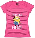 Juniors: Despicable Me 2 - Stripe Minion Juniors (Slim) T-Shirt Size L