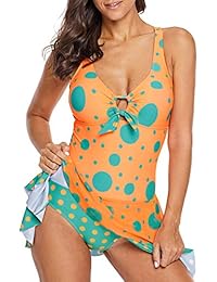 Black Open Back Patchwork Tankini Set Black Open Back Patchwork Tankini Set