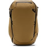 Peak Design Travel Backpack 45L, Coyote, Expandable 35-45L Design, Rear and Top Access, Weatherproof Shell, Laptop Sleeve, Ideal for Travel or Everyday Carry, Versatile Backpack for Men and Women