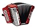 Hohner Rayo 31-Button Diatonic Accordion - Keys G/C/F Bundle with Gig Bag, Straps, and Austin Bazaar Polishing Cloth