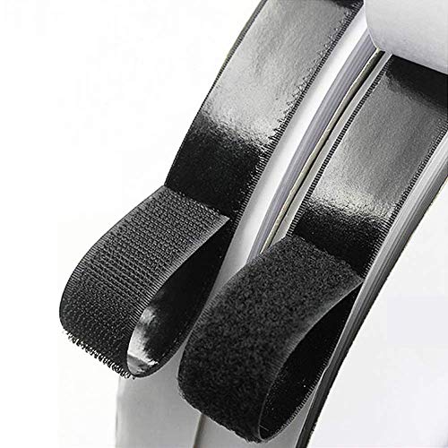 1'' Self Adhesive Hook and Loop 5 Yards Tape Fastener Sticky Back (Black) ... (1 inch by 15 Feet) - Thumbnail 5