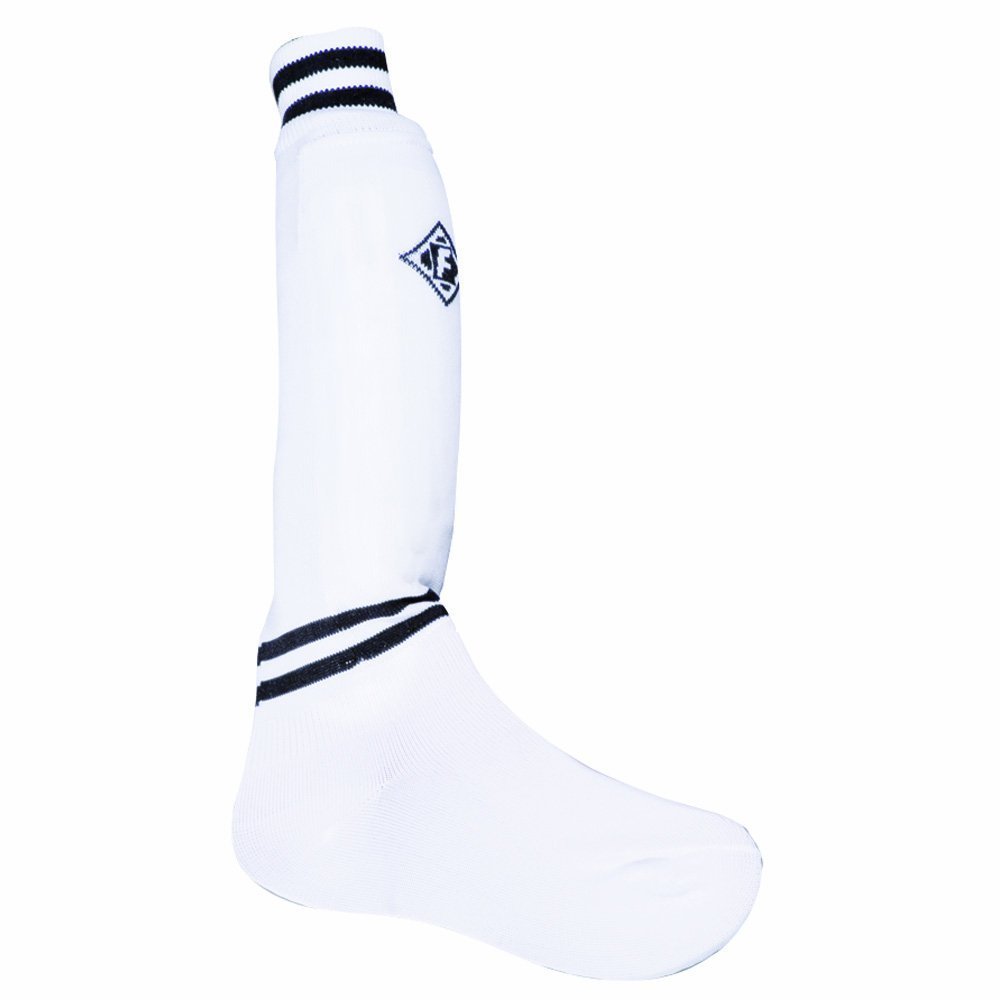 Franklin Sports Youth + Adult Soccer Shin Guard Socks - Built-In Shin Guards - Black or White - Assorted Colors May Vary