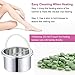 Wowax Wax Warmer Hard Wax Beads Hair Removal Waxing Kit with Wax Applicator Sticks for Adults (Unisex) Body Hair Removal