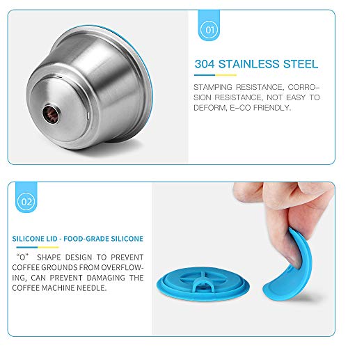 i Cafilas für Dolce Gusto kapsel wiederverwendbar,Dolce Gusto kaffeekapsel Edelstahl nachfüllbar Kaffeekapselfüllung… – Bild 7