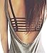 MIXMAX Women Strappy Crop Tank Tops Bustier Cutout Padded Bra Cami (Black1)