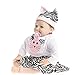 SanyDoll Reborn Baby Doll Soft Silicone 22inch 55cm Magnetic Lovely Lifelike Cute Lovely Cat Little Girl Toy
