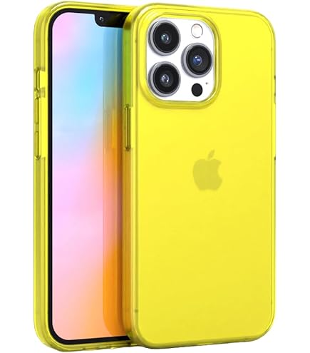 Amazon.com: FELONY CASE - iPhone 13 Pro Max Neon Yellow Clear