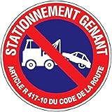 NOVAPRigid Sign – Defense de stationner Fourriere – 300 mm Diameter