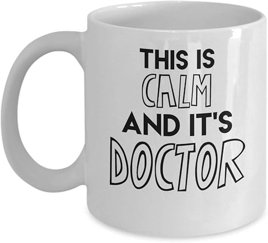 This Is Calm And It S Doctor 11oz Mug Criminal Minds Tv Show Spencer Reid Gift Decoration Shirt Accessories Merchandise Sticker Amazon De Kuche Haushalt