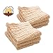 MUKIN Baby Muslin Washcloths – 100% Organic Cotton - Baby Face Towel Set – Reusable Baby Wipes and Muslin Washcloth Set for Newborn Baby - Baby Registry as Shower Gift. (6 Pack) (10''x10'')