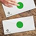 ChromaLabel 2 Inch Circle Sticker Labels, Easy to Write On Round Colored Stickers, Permanent Adhesive Labels - 500 Sticky Dots per Roll, Green Stickers