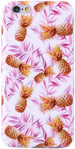 iPhone 6 Plus Case, KINFUTON iPhone 6 Plus Phone Case, IMD TPU Anti Scratch Sleek Soft Case, Compatible with iPhone 6Plus/6sPlus 5.5" (Pineapples-K45)