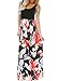 BLUETIME Women's Summer Boho Sleeveless Floral Print Tank Long Maxi Dress primary