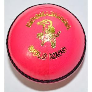 KOOKABURRA Gold King Cricket Ball, Pink