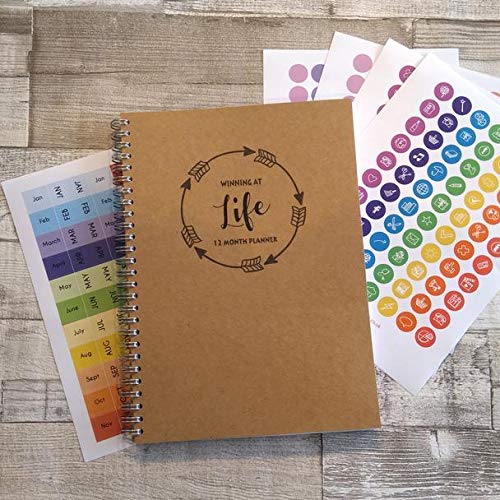 Stationery Geek Winning at Life - 12 Month Planner