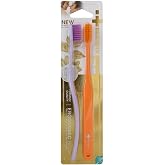 DENTISTE' Ergonomic Toothbrush Pack 2 (Light Purple &amp; Orange)
