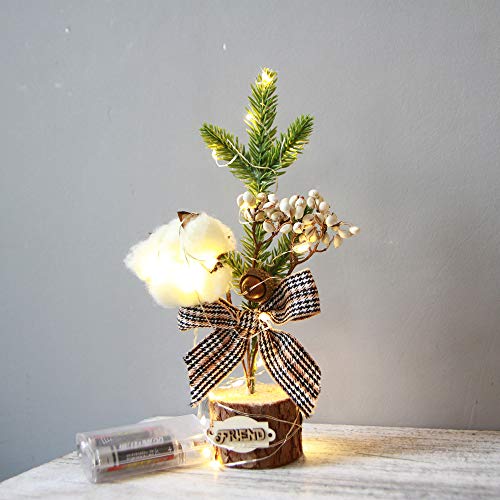 Beyonds Christmas Tree Ornament + LED Light Battery Operated Lights for Garden Bedroom Lawns Christmas Indoor & Outdoor Decoration, Home Terrace Party Bar Decor