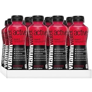 Image of vitaminwater active Move It, Strawberry Black Cherry Flavored Sports Drink, 15.2 Fluid Ounce (Pack of 12)