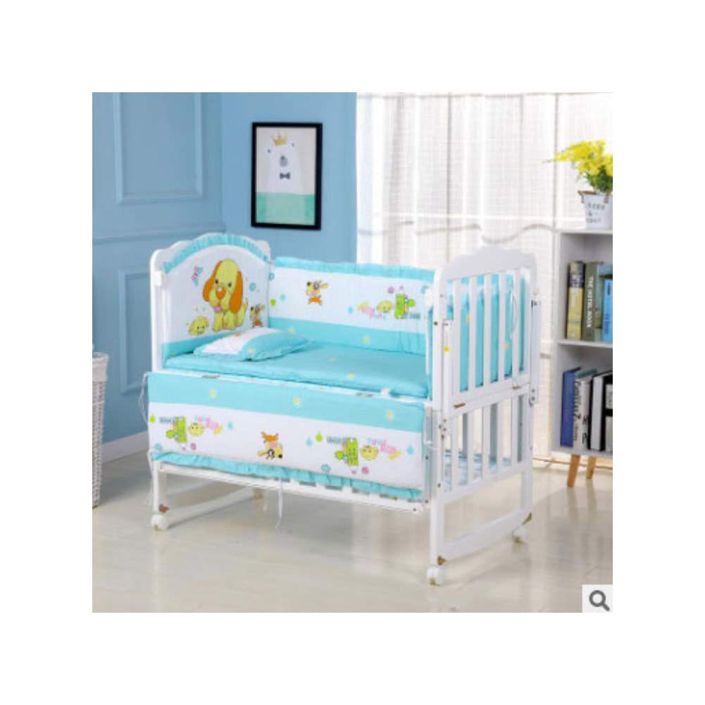 Five-Piece Baby Bedding Sets Crib Bumpers Bed Around Cot Bed Sheets Cotton T