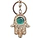 Bolbove Hamsa Hand Keychain Sparkling Keyring Crystal Rhinestones Purse Pendant Handbag Charm