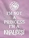 Tstars Unisex- I'M Not A Princess Baby Bodysuit Newborn Wow Pink