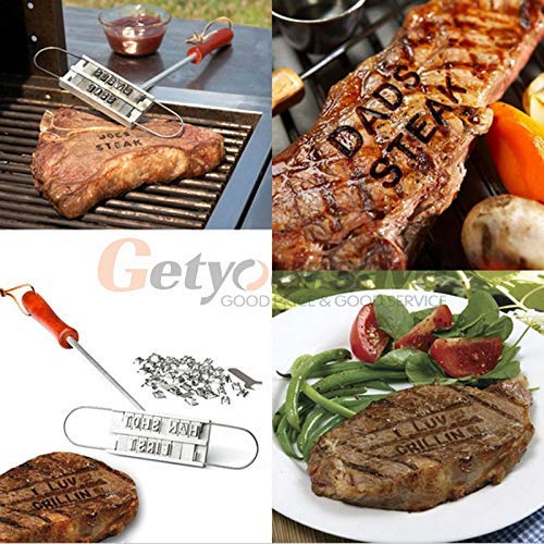 Tool Fire - Barbecue Stamp Stamping Mold With Fire Brand Nameplate 55 English Letters Restaurant Party - Dolls And Fighter