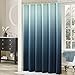 DS BATH Ombre Blue Popular Fabric Modern Shower Curtain,Contemporary Printed Waterproof Polyester Bathroom Curtains,72