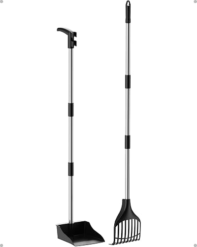 Lifewit Pooper Scooper Dog Poop Shovel with Long Handle Yard Clean Tool