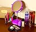 Makeup Vanity Mirror - Two-Sided 2x Magnifying Swivel Stand Up Natural Daylight by bogo Brands