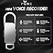 Mini Voice Recorder Dictaphone, 8GB USB Sound Audio Digital Recording Device with 96 Hrs Capacity for Lectures Speeches Meetings - Voice Activated Noise Cancellation MP3 Player Keychain Tape Recorder