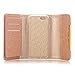 iPhone 8 Case,iPhone 7 Case, LONTECT Bling Glitter PU Leather 7 Card Slots Wallet Case Handbag with Detachable Magnetic Back Case & Metal Chain for Apple iPhone 8/iPhone 7 - Rose Gold