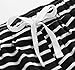 Latuza Women's Cotton Striped Pajama Shorts M Black