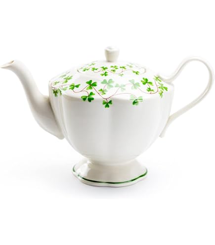 Royal Tara Irish Shamrock Kitchen Set - 100% Cotton Tea Towel & Pot Holder With Celtic Designs