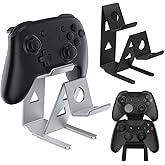 ASIEIT 2 Pcs Controller Holder, 2 Tier Universal Aluminum Display Stand for Desk Game Enthusiasts Gift Stand Compatible with Xbox Series XS, Elite 2, PS5, PS4, Switch Pro and Almost All Controller