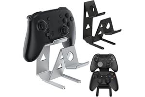 ASIEIT 2Packs Controller Holder, 2 Tier Universal Aluminum Display Stand for Desk Game Enthusiasts Gift Stand Compatible with Series XS, Elite 2, PS5, PS3, Switch Pro and Almost All Controller