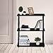 Furinno Turn-N-Tube 3-Tier Compact Multipurpose Shelf Display Rack with Classic Tube, Espresso/Black