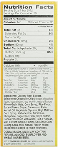 FIBER ONE SNACKS FIBER ONE OATS AND CHOCOLATE CHEWY BARS, 14.1 OUNCE WRAPPERS
