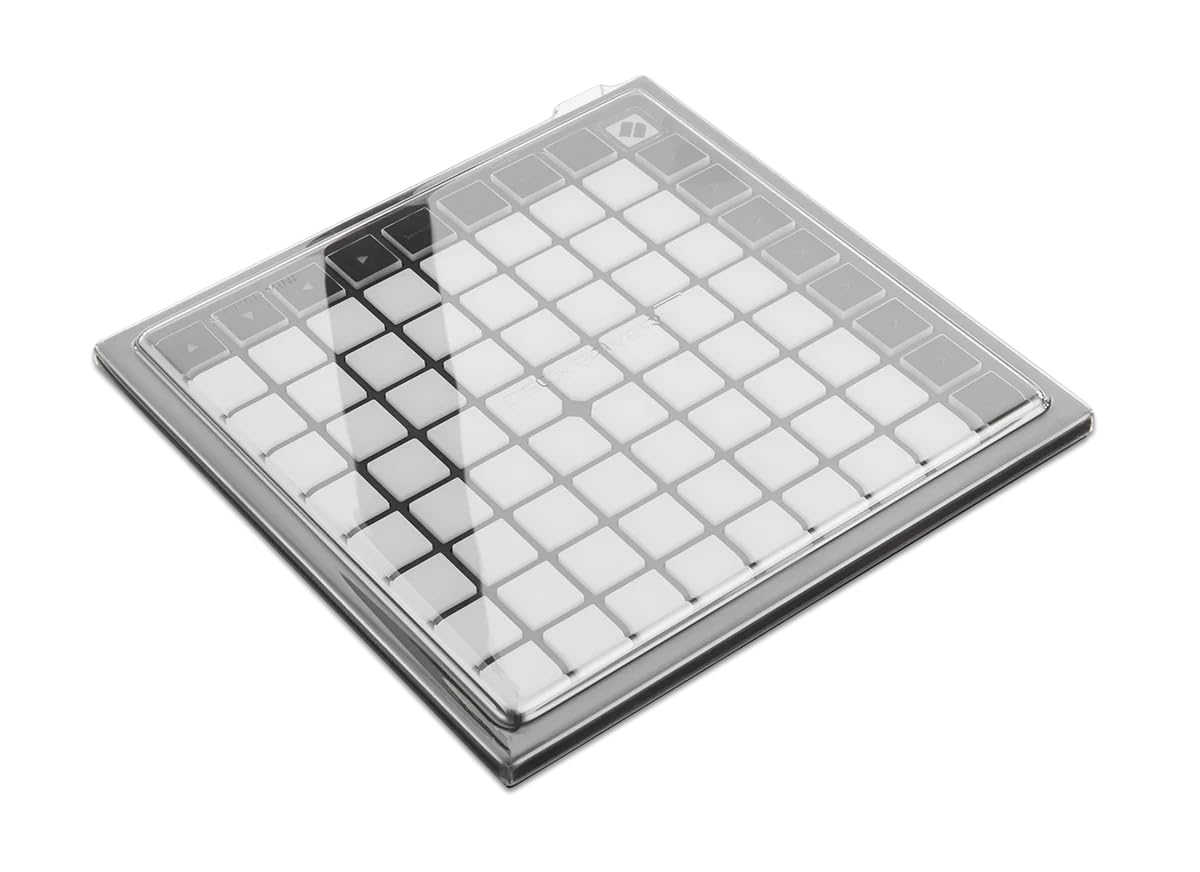 Decksaver Cover for Novation Launchpad Mini - Super-Durable Polycarbonate Protective lid in Smoked Clear Colour, Made in The UK - The Producers' Choice for Unbeatable Protection