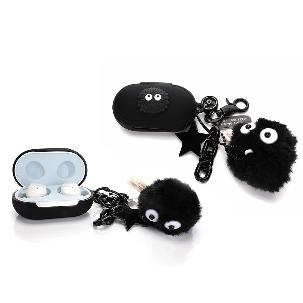 Photo 1 of Fit Designed for Samsung Galaxy Buds Earphone/Galaxy Buds Plus+ Earphone, Suublg Silicone Cartoon Headphones Case Cover and Doll Keychain with Full Body Anti-Lost Lanyard Protection