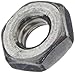 18-8 Stainless Steel Small Pattern Machine Screw Hex Nut, Plain Finish, #4-40 Thread Size, 3/16