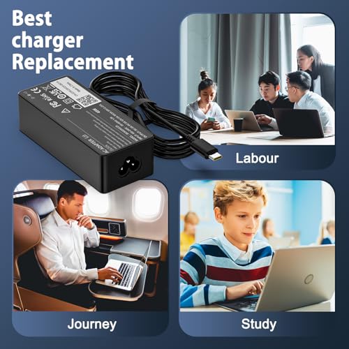 45W USB C for Chromebook Charger,Type-C Power Adapter,USB C Laptop Charger | Compatible With HP Dell Lenovo Acer Asus Samsung Google, Widely Compatible With More Devices With Type-c Interface